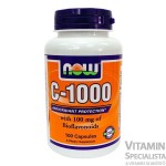 C-Vitamin 1000mg 100db kapszula bioflavoniddal és rutinnal Now