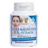 Prémium Extra Magnézium+B6-Vitamin kapszula, Q1+Q10 koenzimmel 30db
